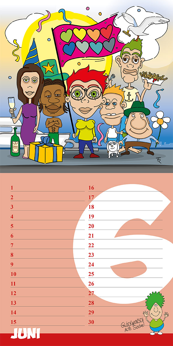 Kalenderblatt Geburtstagskalender